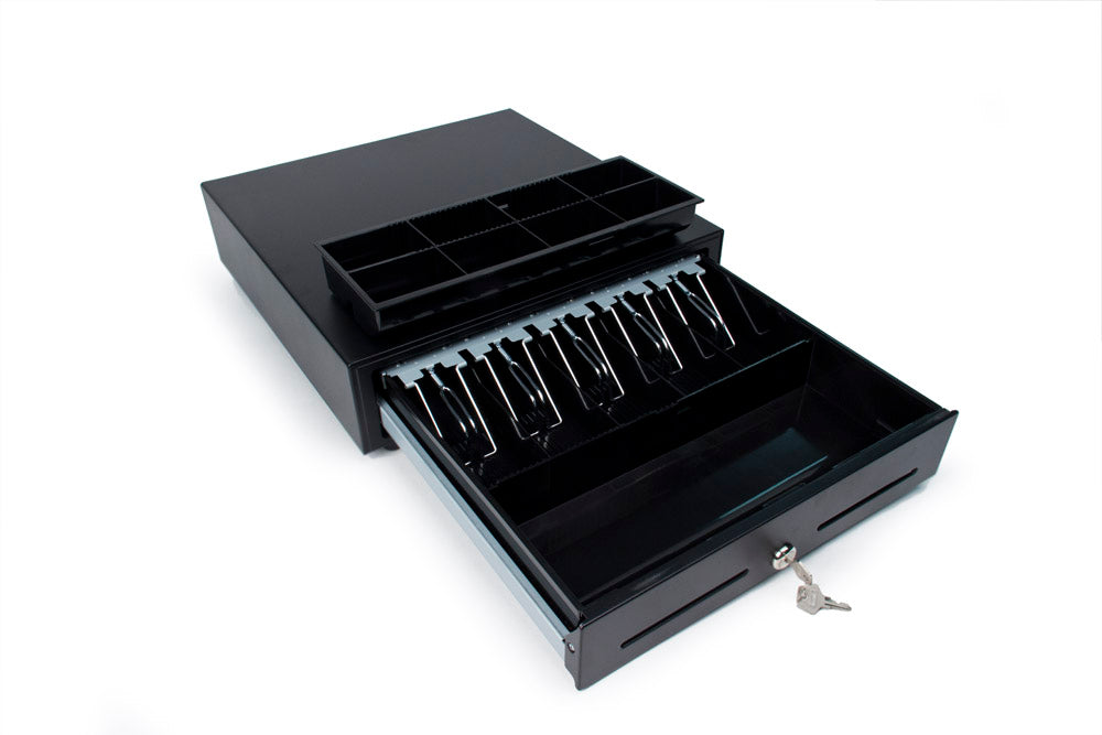 STAR CASH DRAWER CD3-1616BKC48-S2 - 16 X 16 - BLACK - 4 BILL / 8 COIN
