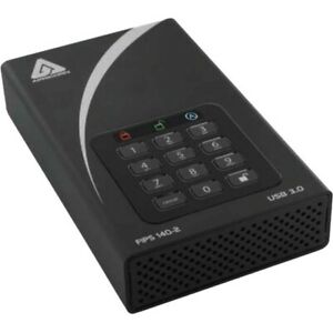 APRICORN 2TB AEGIS PADLOCK DT SECURE USB 3.0 256BIT HW ENCRYP HDD TAA COMP