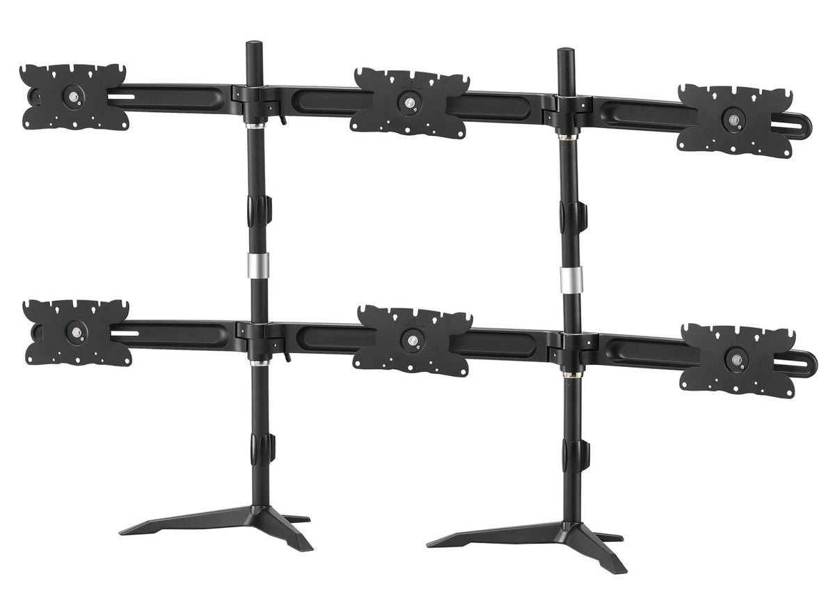 AMER HEAVY DUTY 6 MONITOR DESK STANDSTND