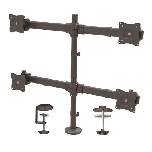 StarTech VESA 75X75/100X100MM HEAVY DUTY STEEL DESK MOUNT QUAD MONITOR ARM (2X2) SUPPORTS