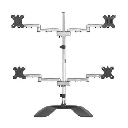 StarTech VESA 75X75/100X100MM DESKTOP QUAD MONITOR STAND (2X2) SUPPORTS 4 DISPLAYS UP TO