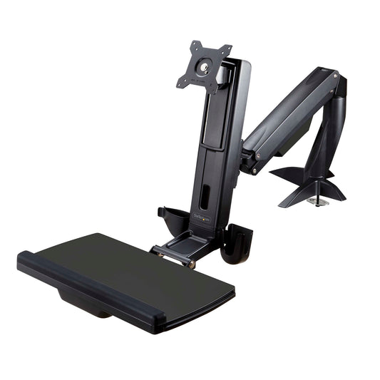 StarTech DESK MOUNT SIT-STAND MONITOR ARM SUPPORTS SINGLE VESA DISPLAY UP TO 27IN/17.6LB