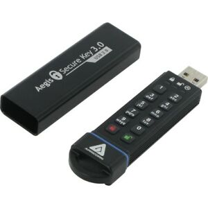 APRICORN 120GB 256BIT AES XTS HARDWARE ENCRYPTED SECURE USB 3.0 MEMORY KEY