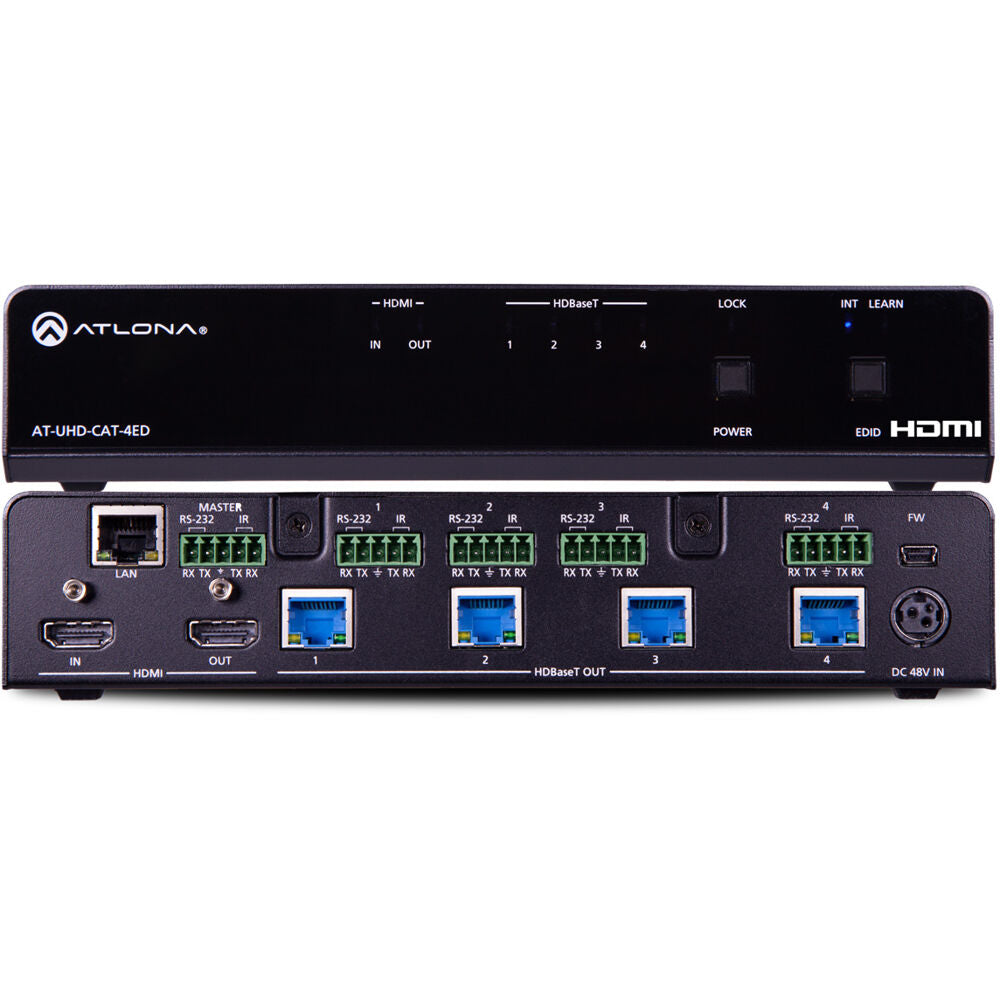 ATLONA 4K/HDR HDMI 2.0b HDBaseT HDMI 1X4 Exten Distance Distribution Amplifier