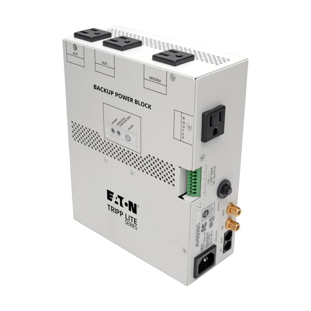 EATON TRIPP LITE SERIES 550VA AUDIO/VIDEO BACKUP POWER BLOCK - EXCLUSIVE UPS PRO
