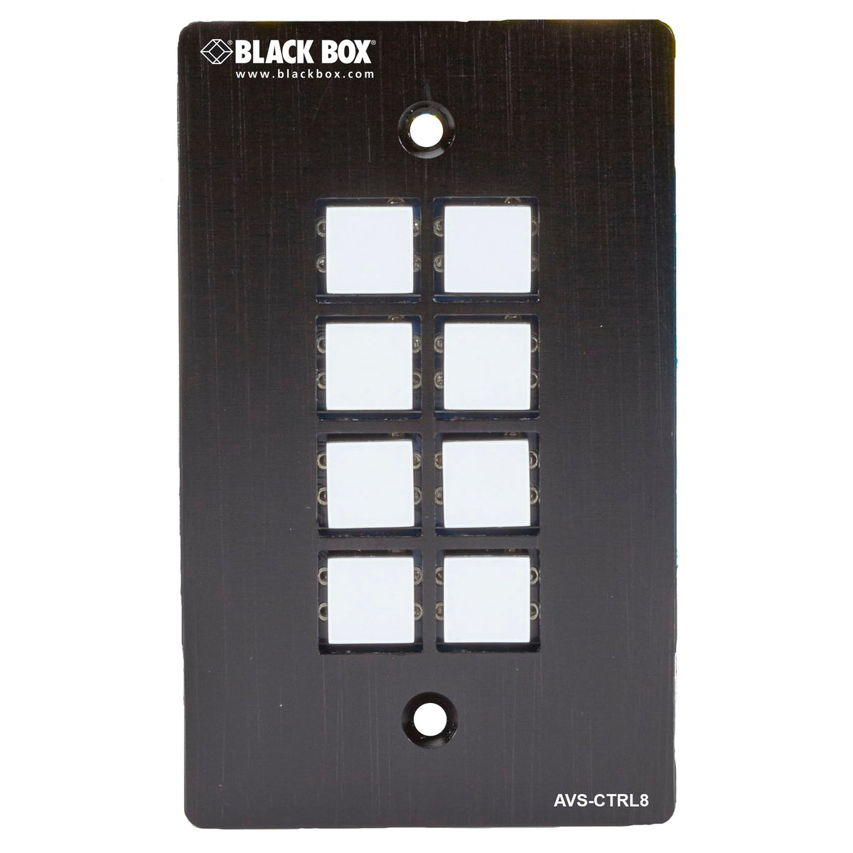 BLACK BUTTONS CAN BE USER PROGRAMMED TO SEND IR, RELAY CONTROL, OR BIDIRECTIONAL RS232