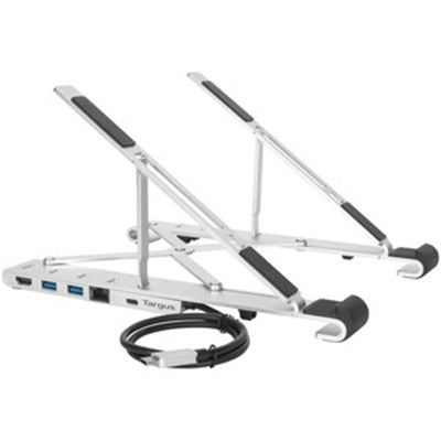 TARGUS PORTABLE LAPTOP TABLET STAND+DOCK SILVER