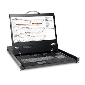 Eaton 8-Port VGA KVM Console w/ 19" LCD Monitor/Keyboard/Touchpad