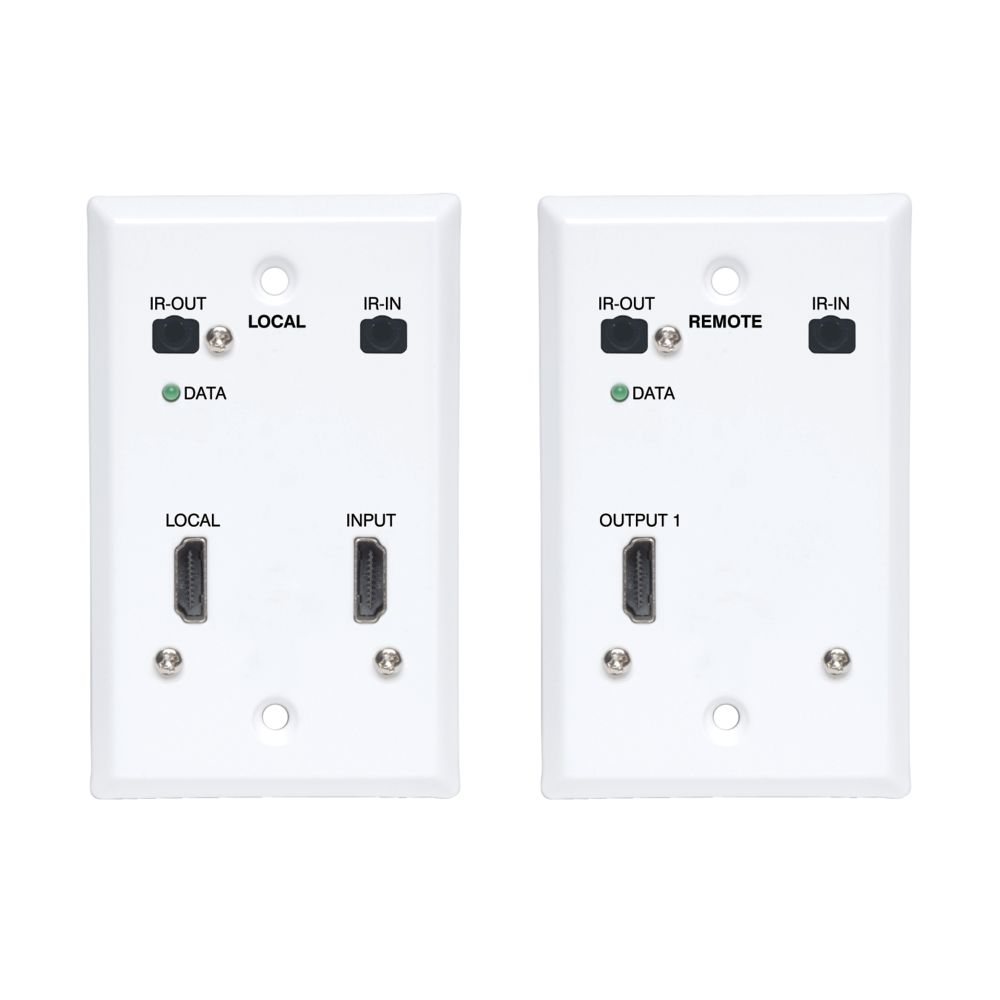 EATON HDMI OVER CAT6 EXTENDER KIT WALLPLATE TRANSMITTER RECEIVER 4K