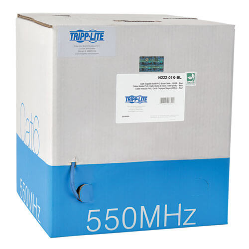 1000FT CAT6 BULK CABLE BLUE