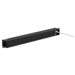 BASIC PDU 15A 12 5-20R NEMA 5-15P-3M BLK