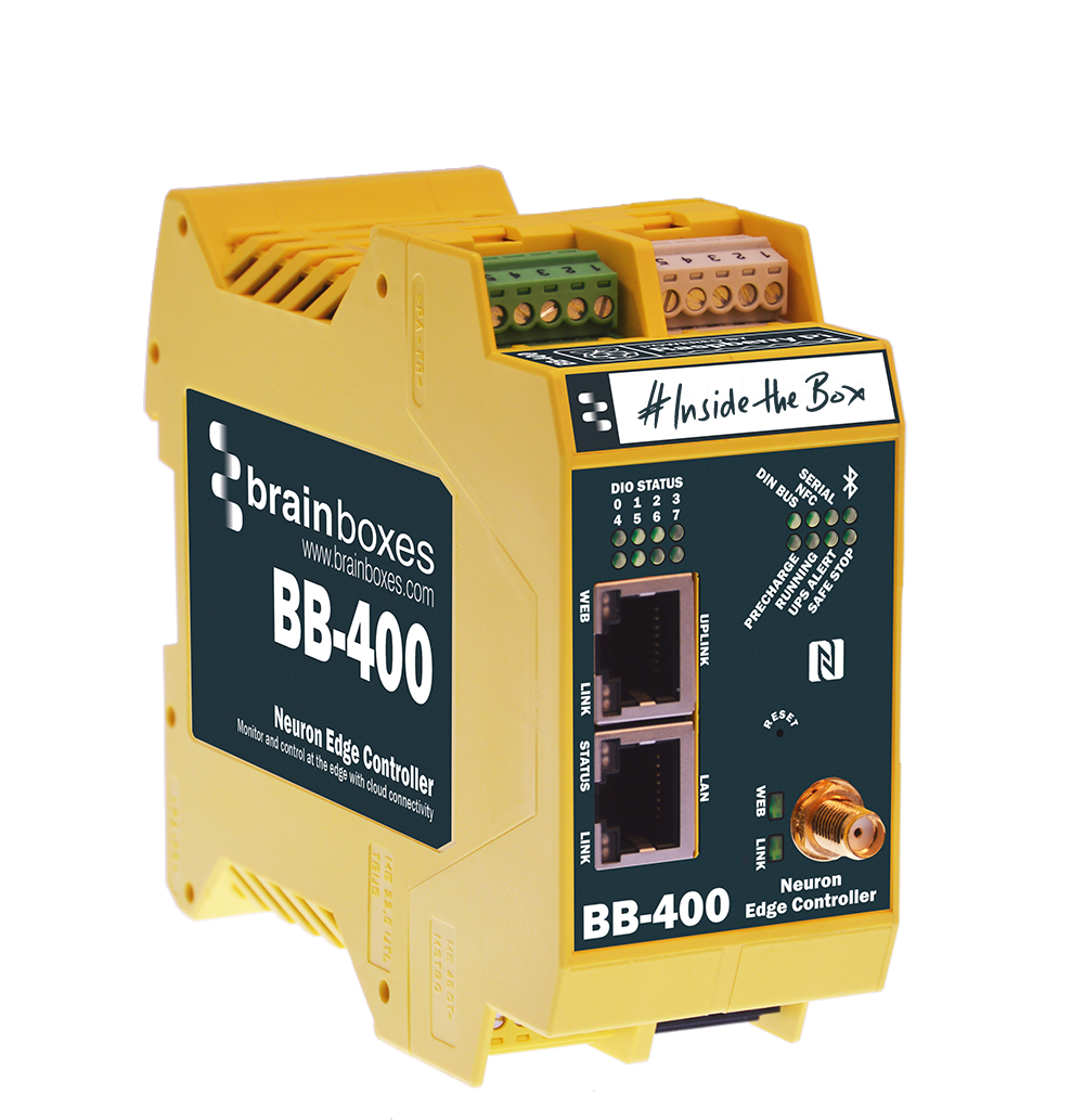 BRAINBOXES INDUSTRY4IOTSMARTCONTROLLER 8DIOLINES-40/158FENETPORTWIFI