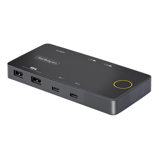 StarTech 2-PORT USB-C KVM SWITCH, SINGLE-4K 60HZ HDMI MONITOR, DUAL-100W POWER DELIVERY P