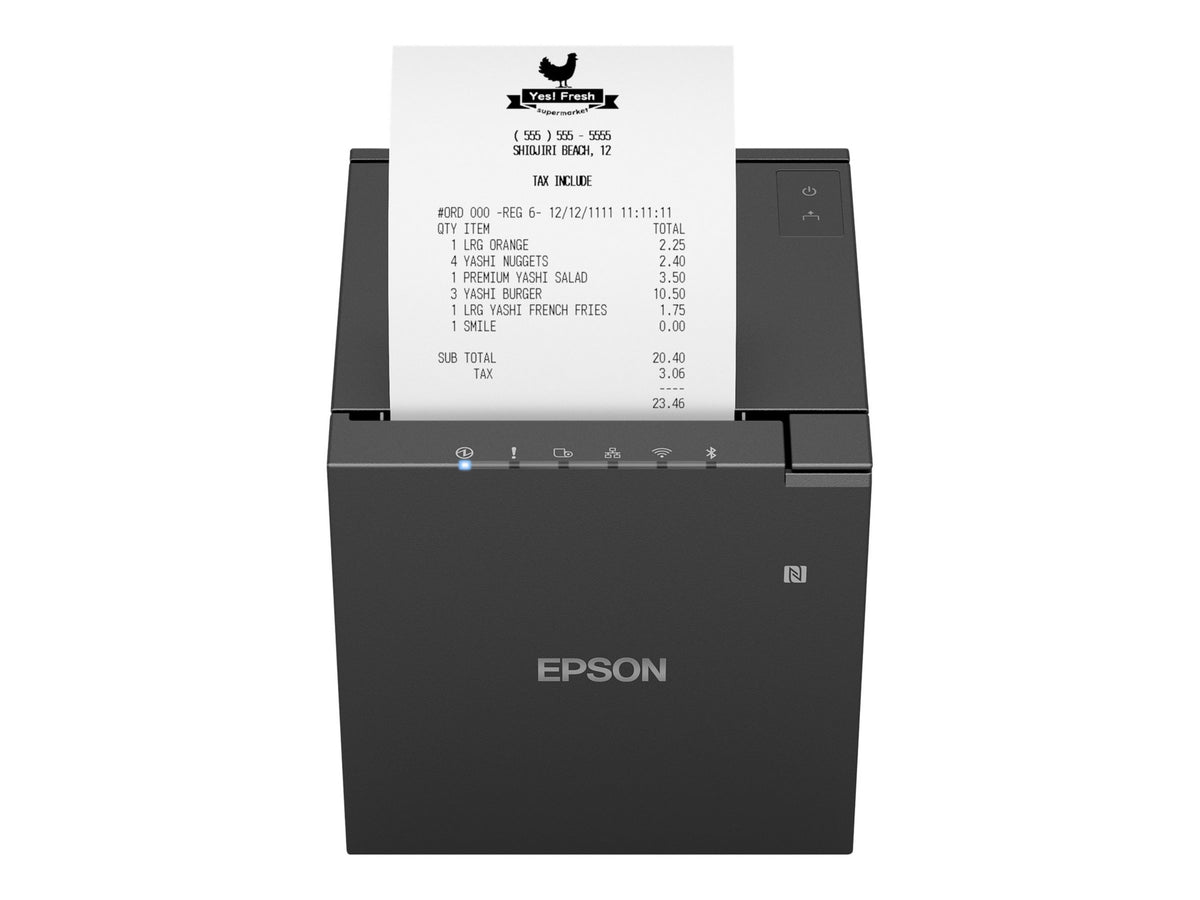 Epson M50II 3" receipt, ser/USB/ethernet, blk