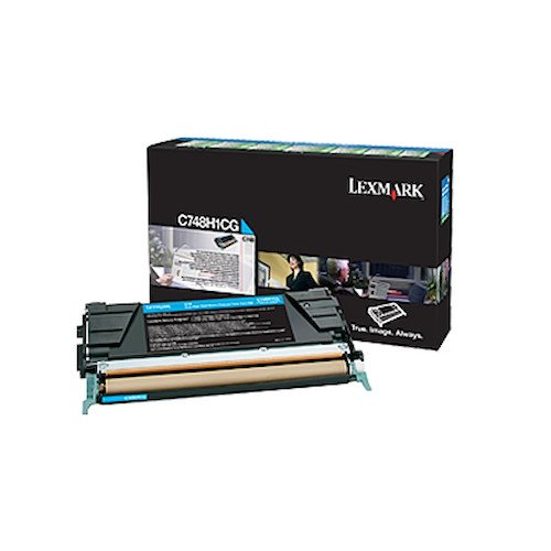 LEXMARK C748H1CG CYAN RETURN PROGRAM TONER CARTRIDGE FOR USE IN C/X748 ESTIMATED
