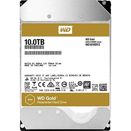 WD GOLD 10 TB HARD DRIVE 3.5