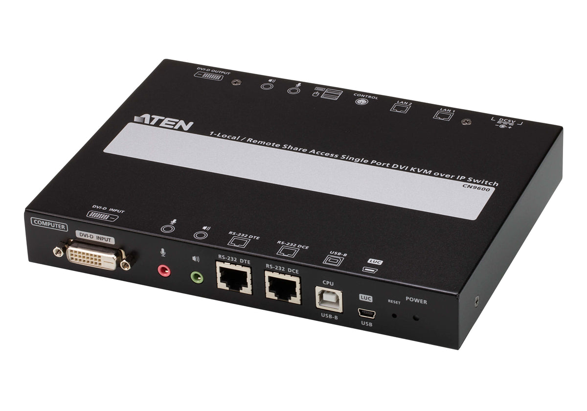 ATEN 1-LOCAL/REMOTE SINGLE PORT IP DVI KVM