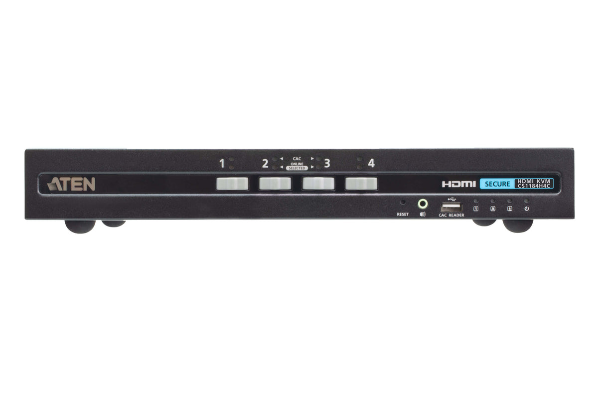 ATEN 4-PORT USB HDMI SINGLE DISPLAY PP4.0 SECURE KVM W/ CAC SUPPORT