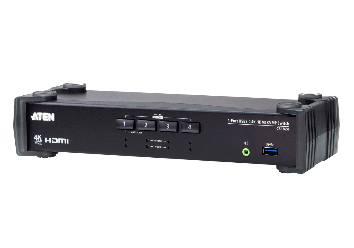 ATEN 4-PORT 4K60 SINGLE VIEW HDMI KVMP
