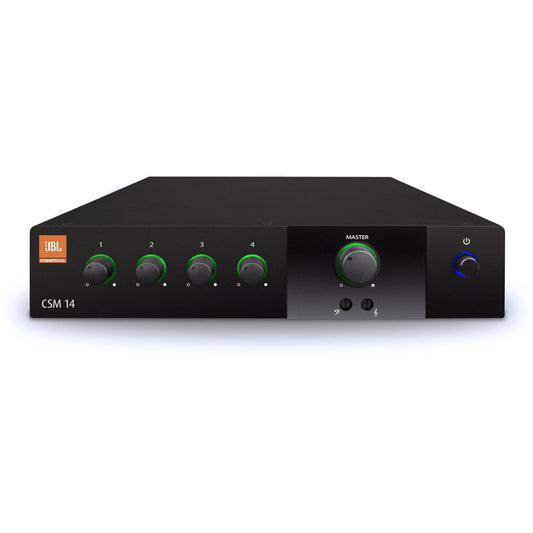 JBL 4 Input - 1 Output Mixer Fanless 1U Half-Rack Mounting Kit Included