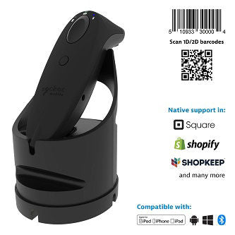 SOCKETSCAN S720 GENERAL PURPOSE BARCODE READER, BLACK & BLACK USB-C DOCK
