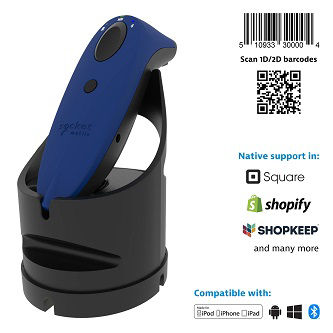 SOCKETSCAN S720 GENERAL PURPOSE BARCODE READER, BLUE & BLACK USB-C DOCK