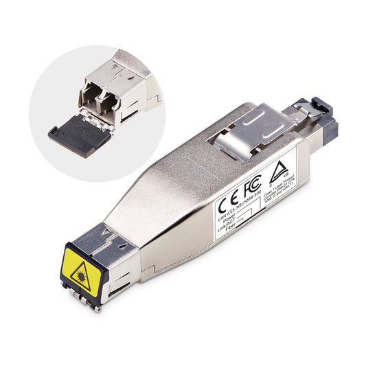 StarTech GIGABIT FIBER TO RJ45 ETHERNET MEDIA CONVERTER DONGLE, OPTICAL SINGLEMODE 10KM/M