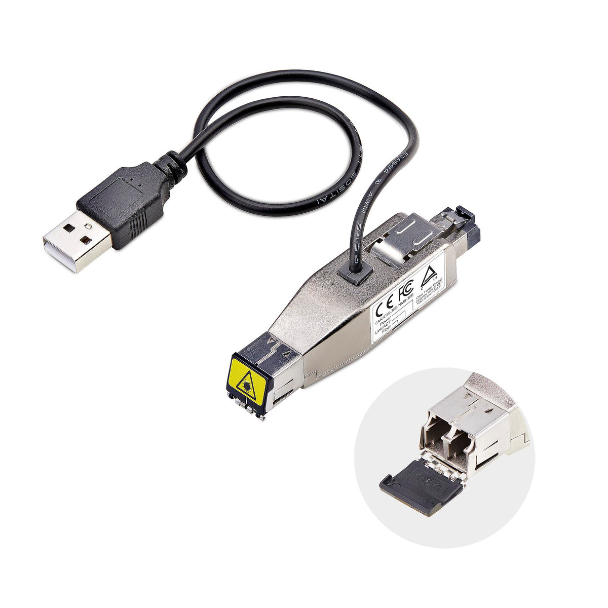 StarTech GIGABIT FIBER TO RJ45 ETHERNET MEDIA CONVERTER DONGLE SMF/MMF