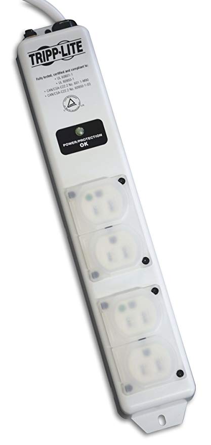 EATON TRIPP LITE SERIES SAFE-IT UL 60601-1 MEDICAL-GRADE SURGE PROTECTOR FOR PAT