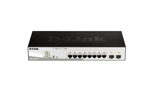 D SWITCH - DGS-1210-10P - 1U - WIRED - 1GBPS - NETWORKING / PORTS QTY: 10 - GIGABI