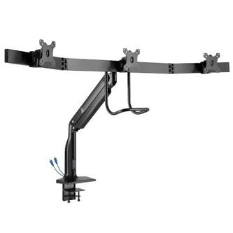 EATON SAFE-IT PRECISION-PLACEMENT TRIPLE-DISPLAY DESK CLAMP/GROMMET WITH PREMIUM GAS S