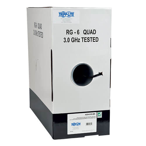 1000FT QUAD-SHIELD COAX CABLE