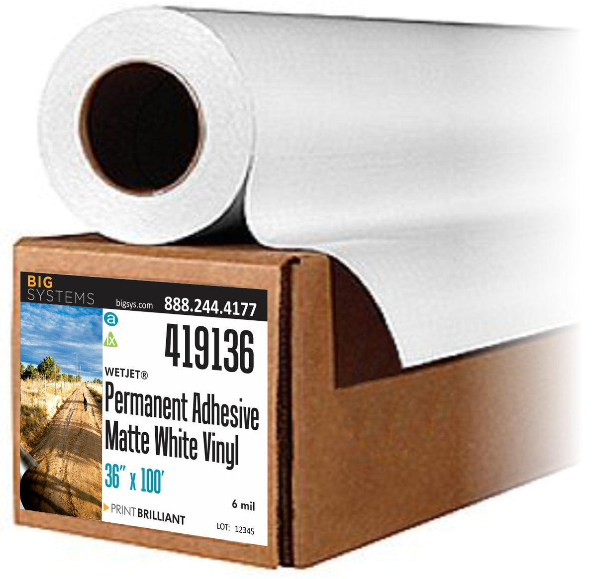 BRAND HP EVERYDAY SATIN PHOTO PAPER - 54IN X 100FT