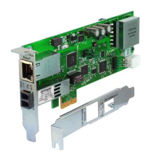 NETWORK INTERFACE CARD - 10/100/1000 RJ-45 POE+ 100M PORT MM LC 3.3V