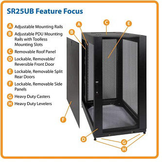 25U RACK ENCLOSURE CABINET