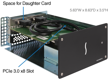 SONNET ECHO EXPRESS SE1 THUNDERBOLT 3 SINGLE SLOT PCIE EXPANSION CHASSIS
