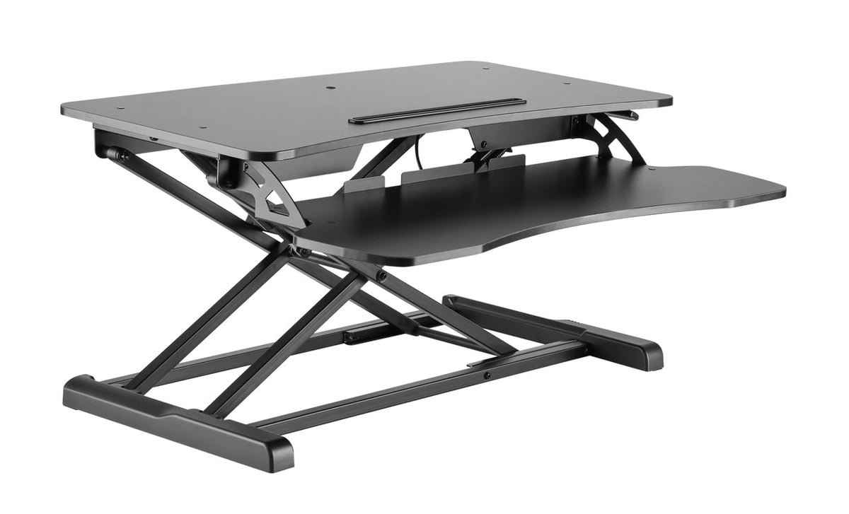 AMER SIT-STAND DESK CONVERTER RISER KEYBOARD MOUSE DECK