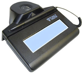TOPAZ IDGEM LCD 1X5 SIGNATURE PAD AND FINGERPRINT SCANNER - LCD DISPLAY FOR CUST