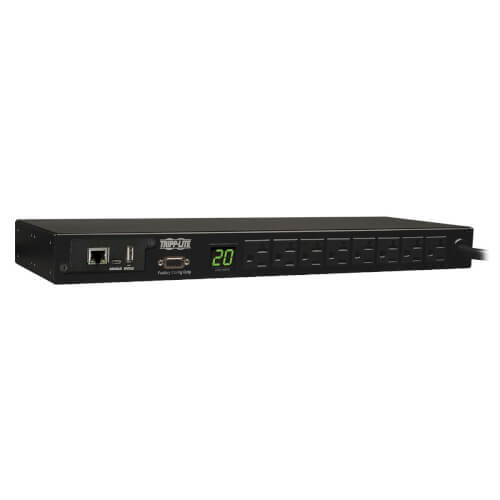 EATON 1.9KW SINGLE-PHASE MONITORED PDU, 120V OUTLETS (8 5-15/20R), L5-20P/5-20P