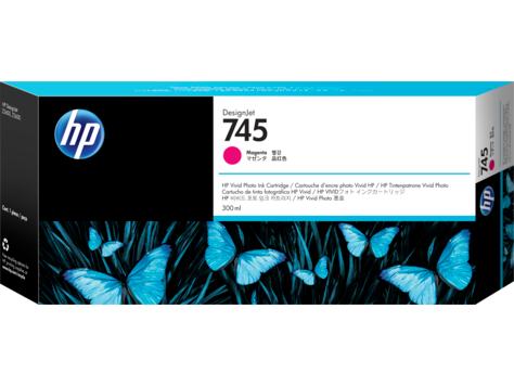 HP 745 300-ML MAGENTA INK CARTRIDGE