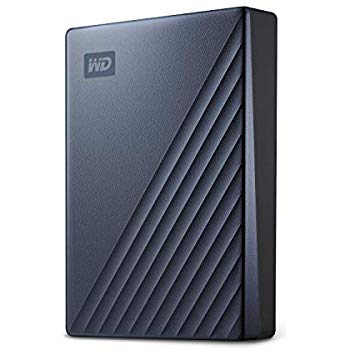 4TB WD EXTERNAL HARD DRIVE - MY PASSPORT ULTRA - BLUE