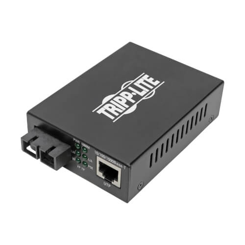 EATON TRIPP LITE SERIES GIGABIT MULTIMODE FIBER TO ETHERNET MEDIA CONVERTER, POE