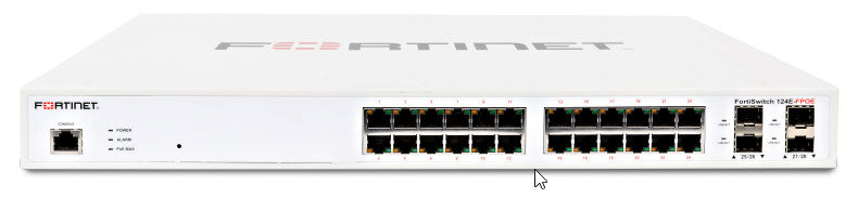 FORTINET LAYER 2/3 FORTIGATE SWITCH CTLR COMPATIBLE POE+ SWITCH W/24XGE RJ45