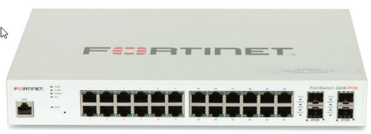 FORTINET LAYER 2/3 FORTIGATE SWITCH CTLR COMPATIBLE SWITCH W/24XGE RJ45 PORT