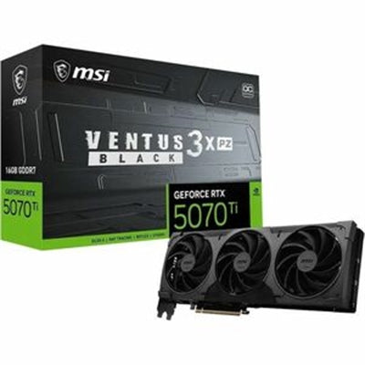 MSI GEFORCE RTX 5070 TI 16G VENTUS 3X PZ OC BLACK/HDMI*1/DP*3/ATX/TRIPLE