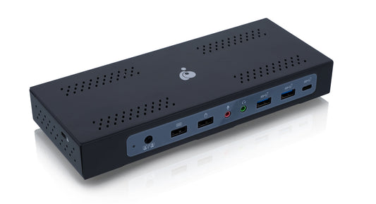 IOGEAR DOCK PRO DUO USB-C DOCKING STATION, KVM, TRIPLE VIEW, 100W PD, 4K, HDMI,