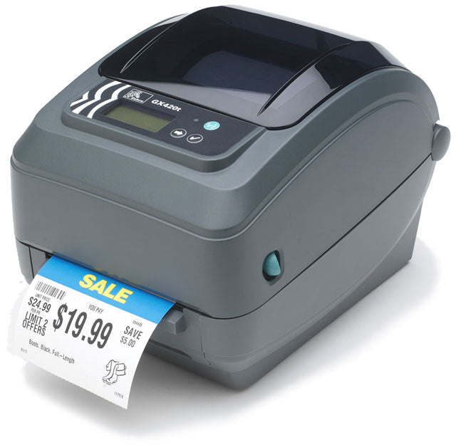 ZEBRA GX420T THERMAL TRANSFER DESKTOP PRINTER