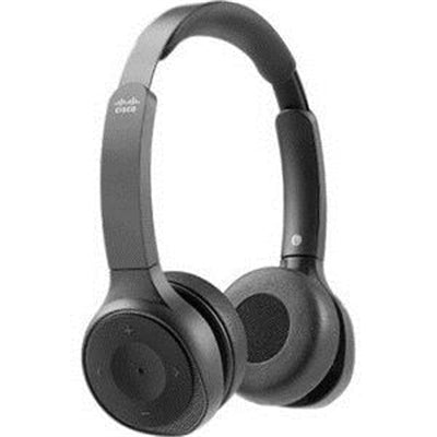 Cisco 722 Wireless Dual On-ear Headset USB-A Bundle-Carbon Black