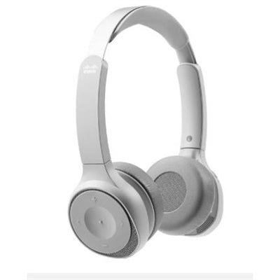 Cisco 730 Wireless Dual On-ear Headset+Stand USB-A Bundle-Platinum