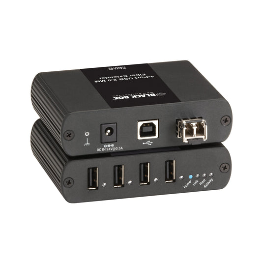 BLACK EXTEND A USB 2.0 PERIPHERAL BEYOND THE 16 FT (5 M) LIMITATION UP TO 1640 FT (500